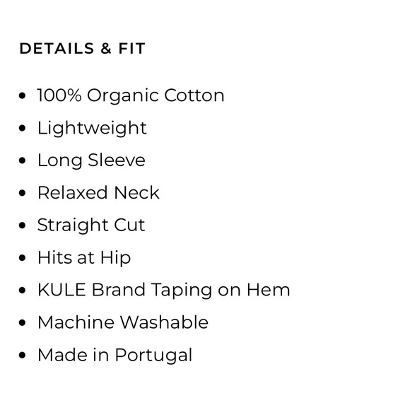 KULE The Modern Long Black Tee - Picture 9 of 9